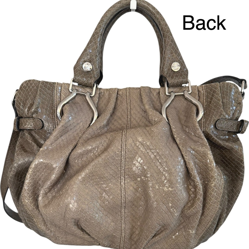 Celine Vintage Python Leather Boogie Bag Exotic S… - image 3